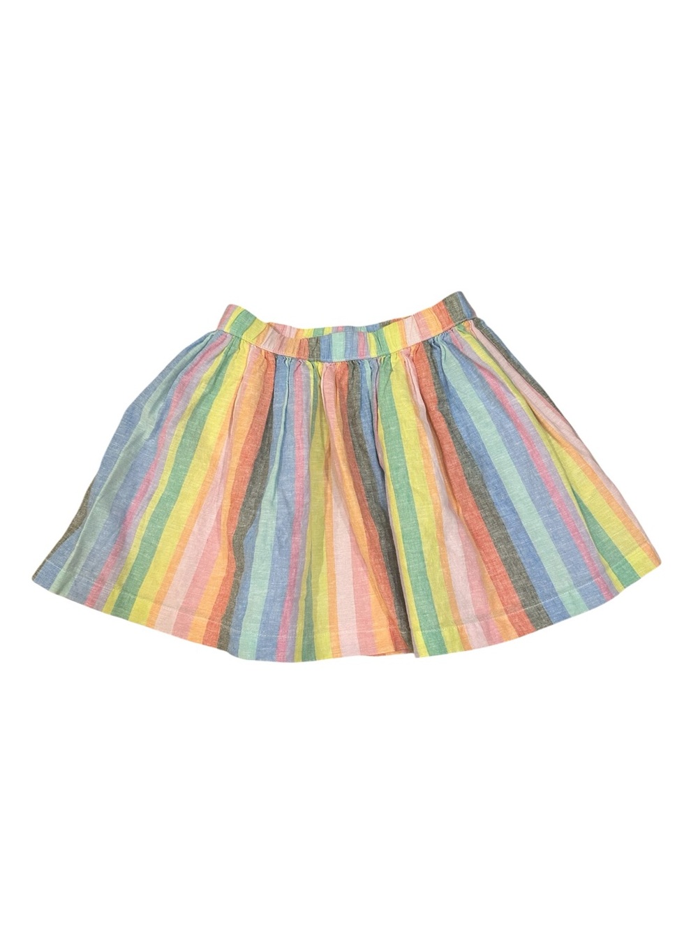 Gap Kids Rainbow Striped Linen Cotton Skirt Size M (8)